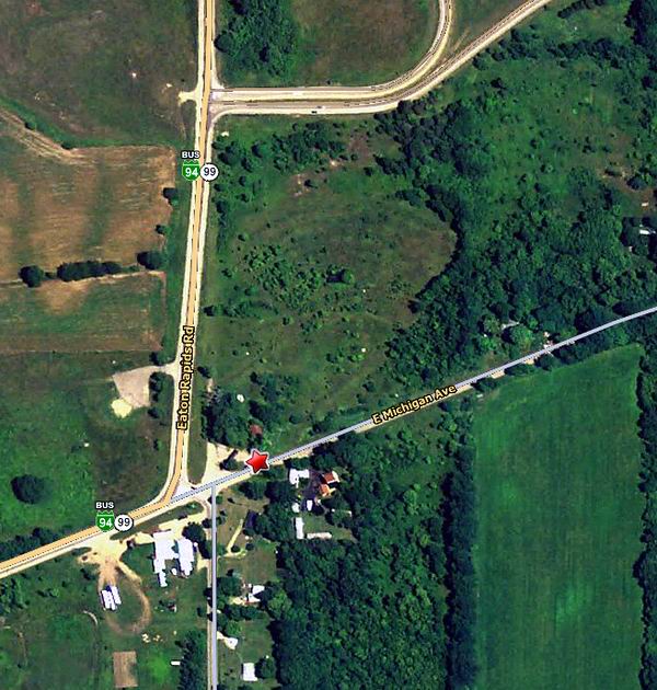 Albion Drive-In Theatre - Aerial (newer photo)